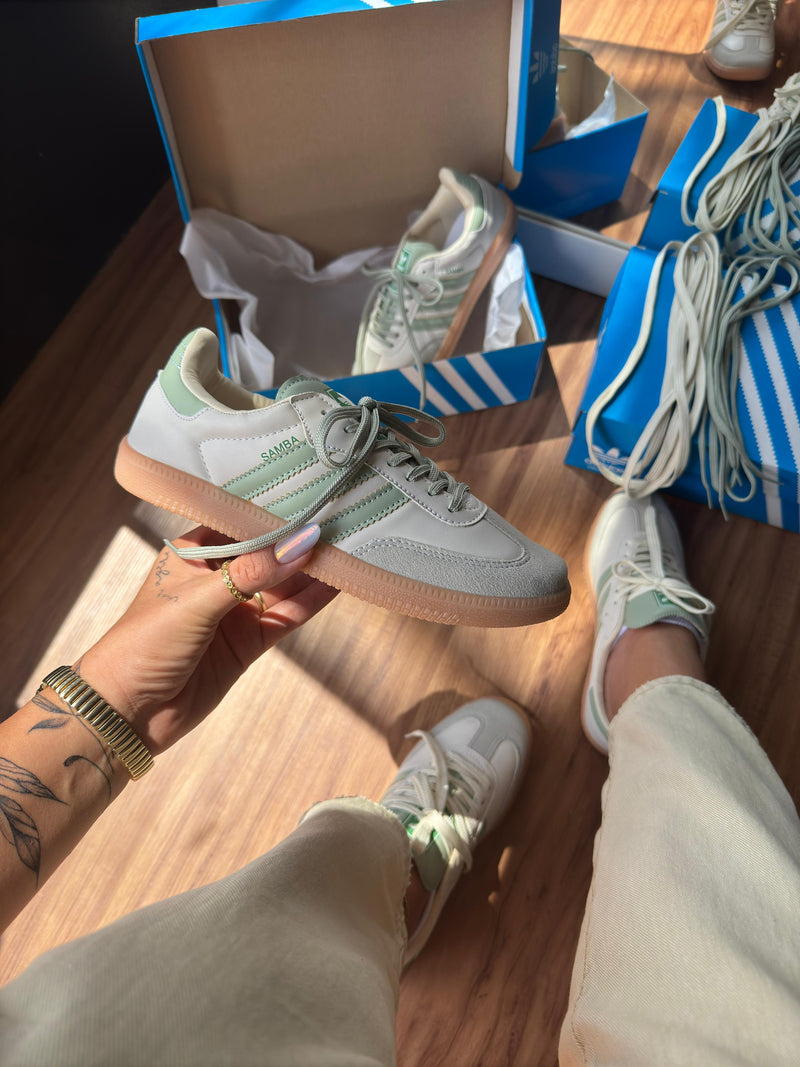 Adidas Samba OG Creme e Verde