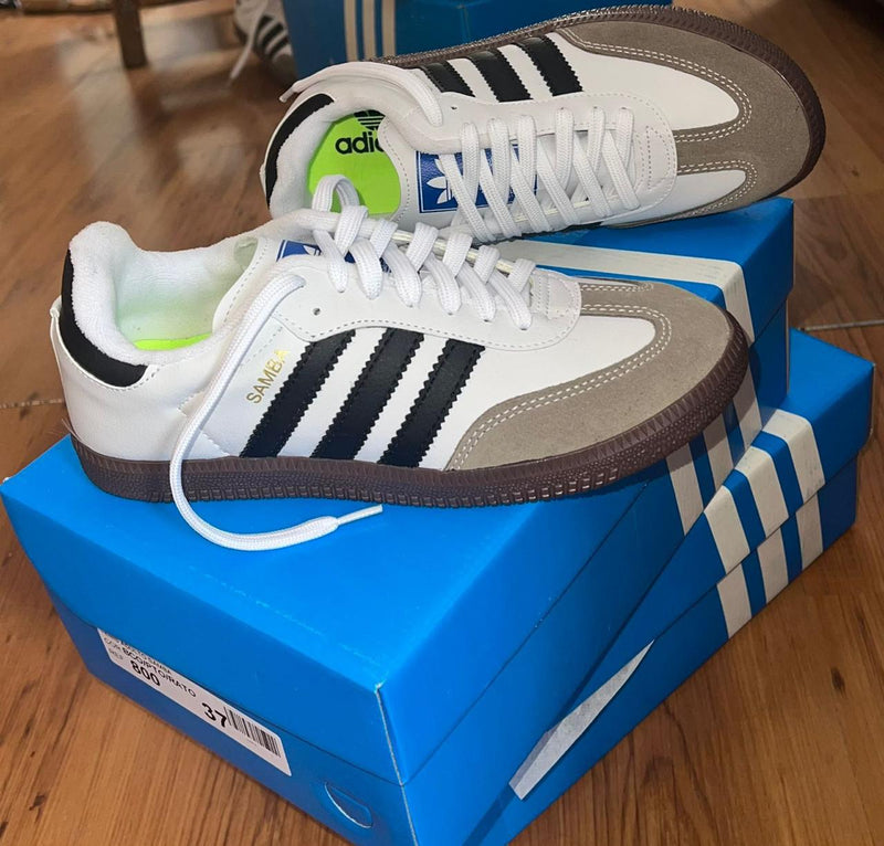 Adidas Samba OG Tradicional Branco e Preto