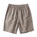 Bermuda de Linho Listrada Romenzi RZ503