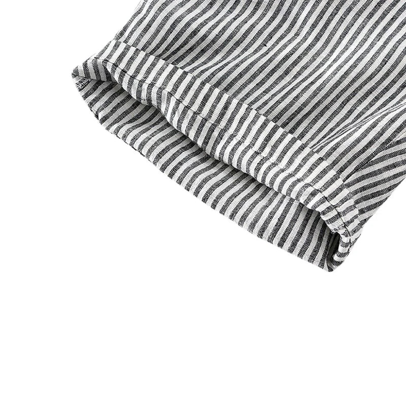 Bermuda Linho Masculina Romenzi Listrada RZ497