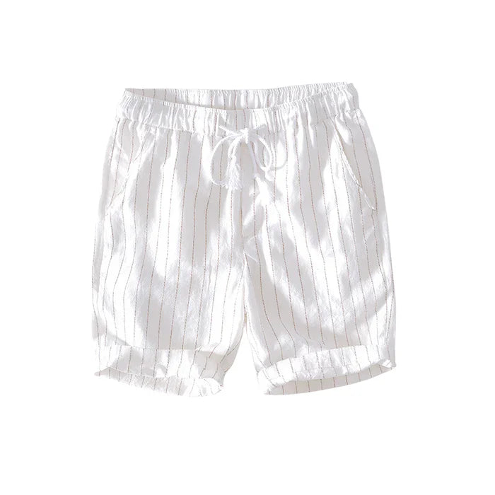 Bermuda Masculina de Linho Listrada Romenzi RZ506