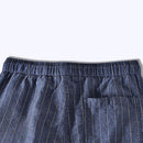 Bermuda Masculina de Linho Listrada Romenzi RZ506