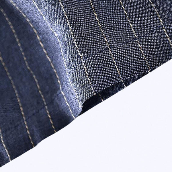 Bermuda Masculina de Linho Listrada Romenzi RZ506