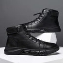 Bota de Couro Masculina Romenzi Black RZ280