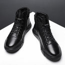 Bota de Couro Masculina Romenzi Black RZ280