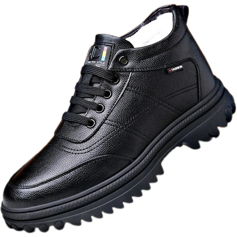Bota Masculina de Couro Acolchoada Romenzi RZ290