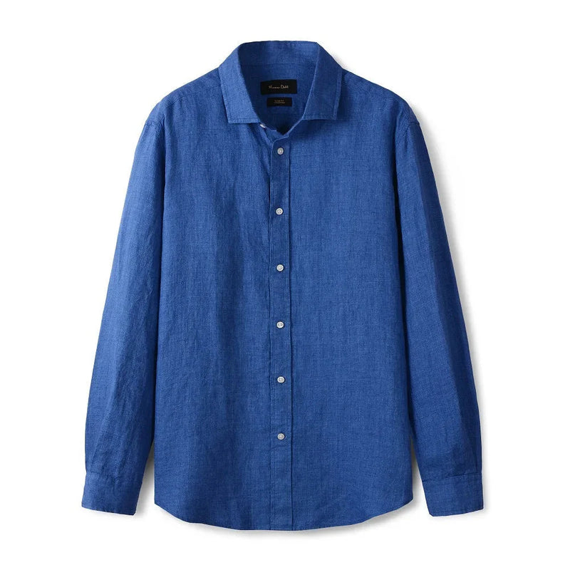 Camisa de Linho Lisa Masculina Romenzi RZ790