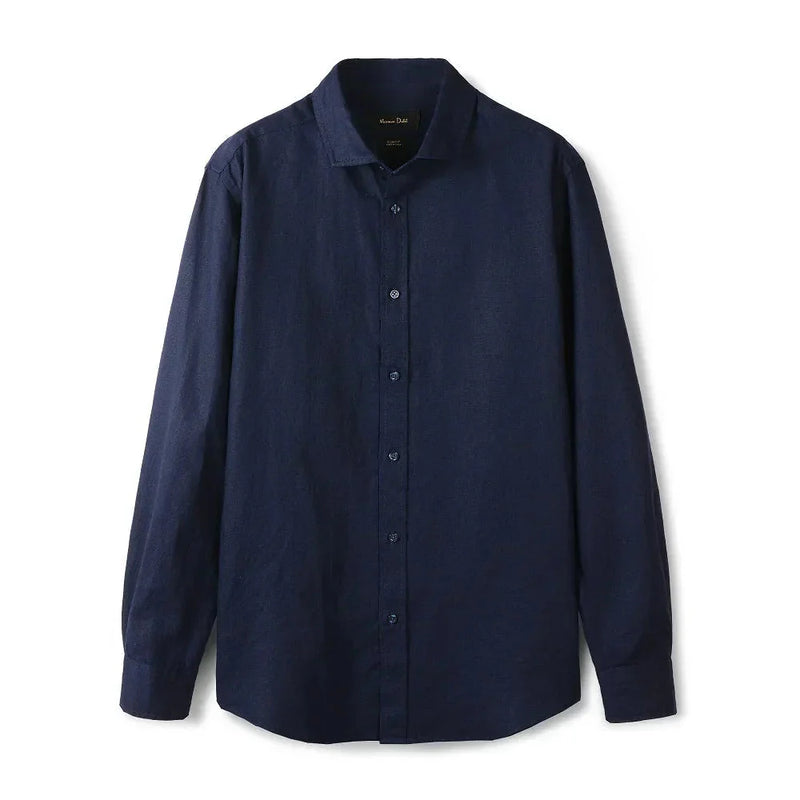 Camisa de Linho Lisa Masculina Romenzi RZ790