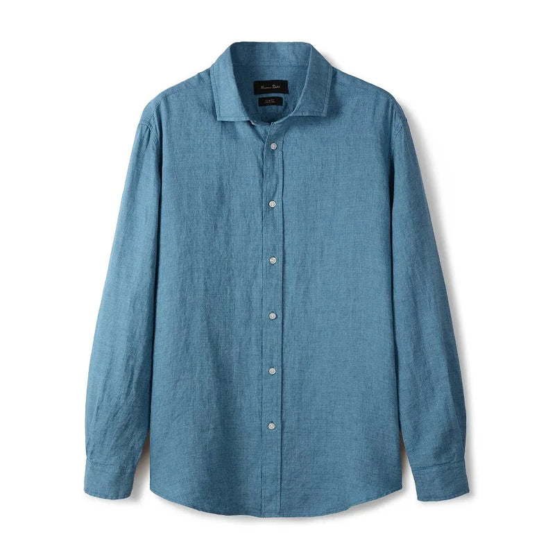 Camisa de Linho Lisa Masculina Romenzi RZ790