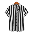 Camisa Manga Curta com Gola Padre Listrada Romenzi RZ572