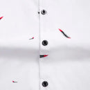 Camisa Manga Curta Estampada Romenzi Feathers RZ573