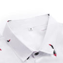 Camisa Manga Curta Estampada Romenzi Feathers RZ573