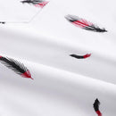 Camisa Manga Curta Estampada Romenzi Feathers RZ573