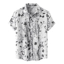 Camisa Manga Curta Estampada Romenzi Floral RZ574
