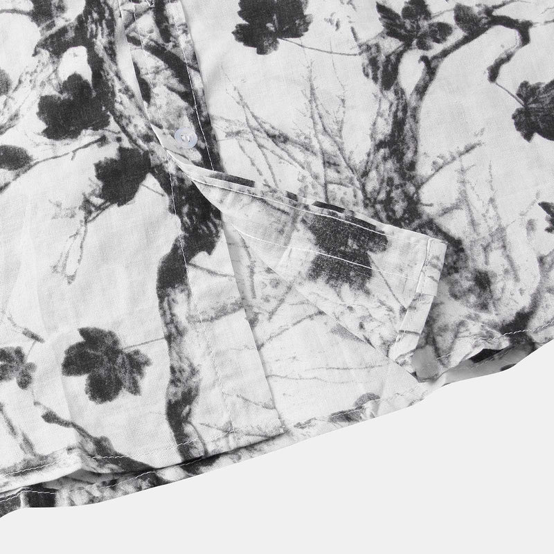 Camisa Manga Curta Estampada Romenzi Floral RZ574