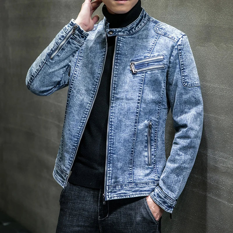 Jaqueta Jeans Masculina Romenzi Vintage RZ246