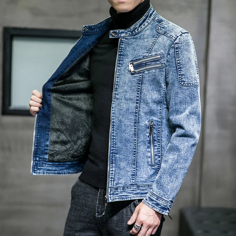 Jaqueta Jeans Masculina Romenzi Vintage RZ246