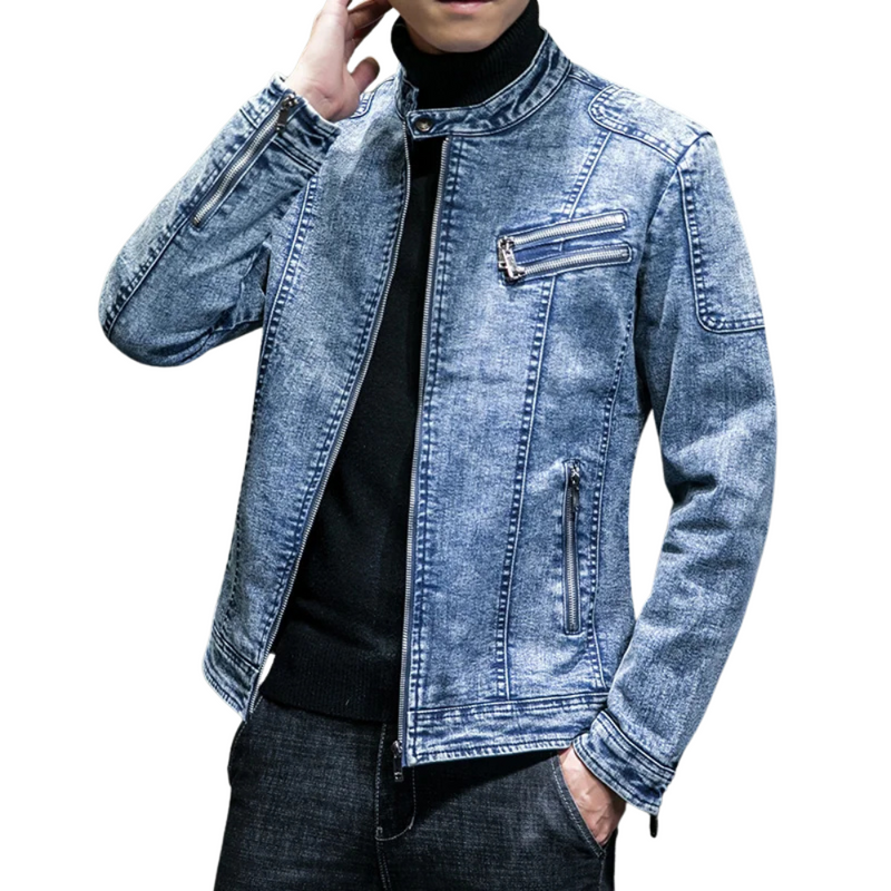 Jaqueta Jeans Masculina Romenzi Vintage RZ246