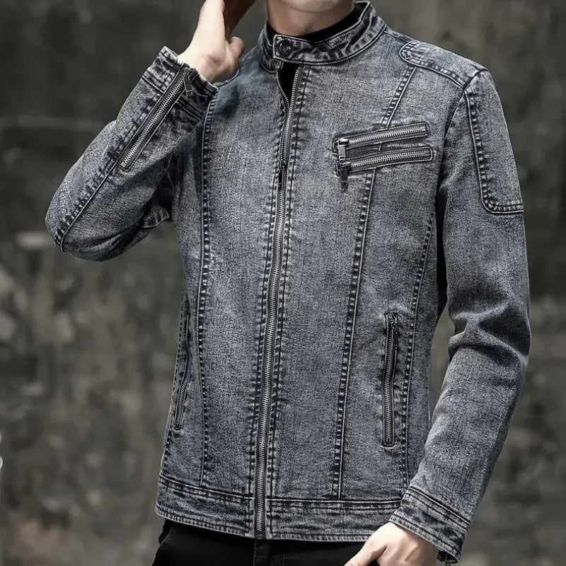 Jaqueta Jeans Masculina Romenzi Vintage RZ246